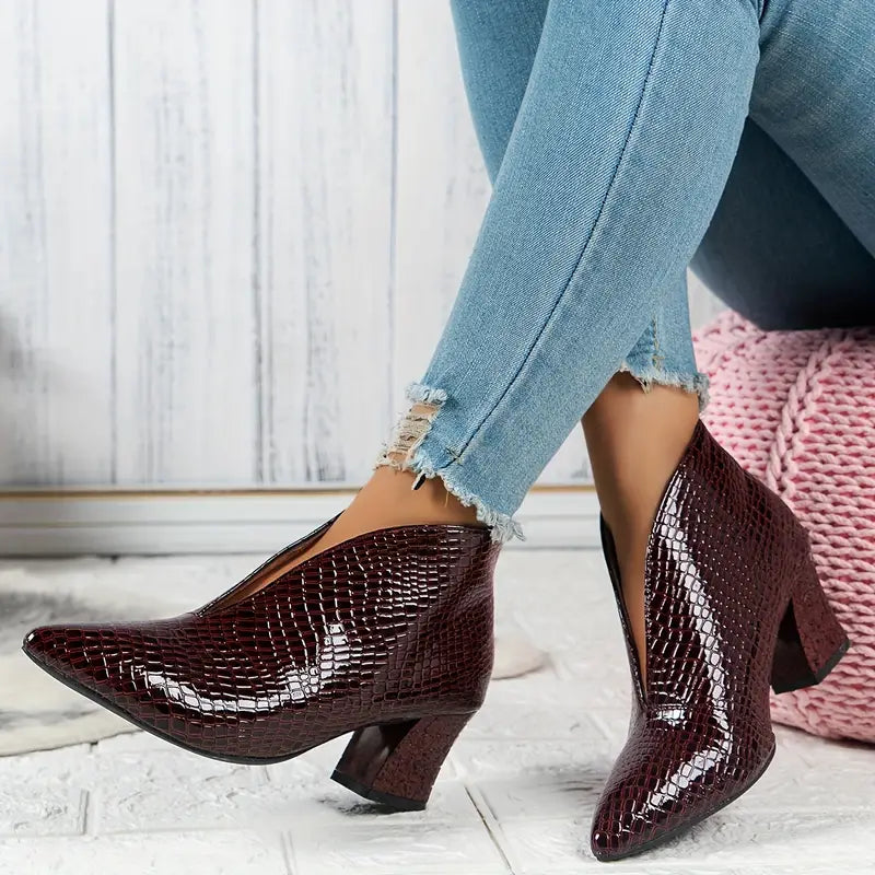 Bottines à Talon Pointu Élégance