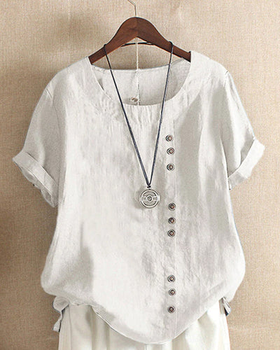 Blouse à manches courtes pour femmes