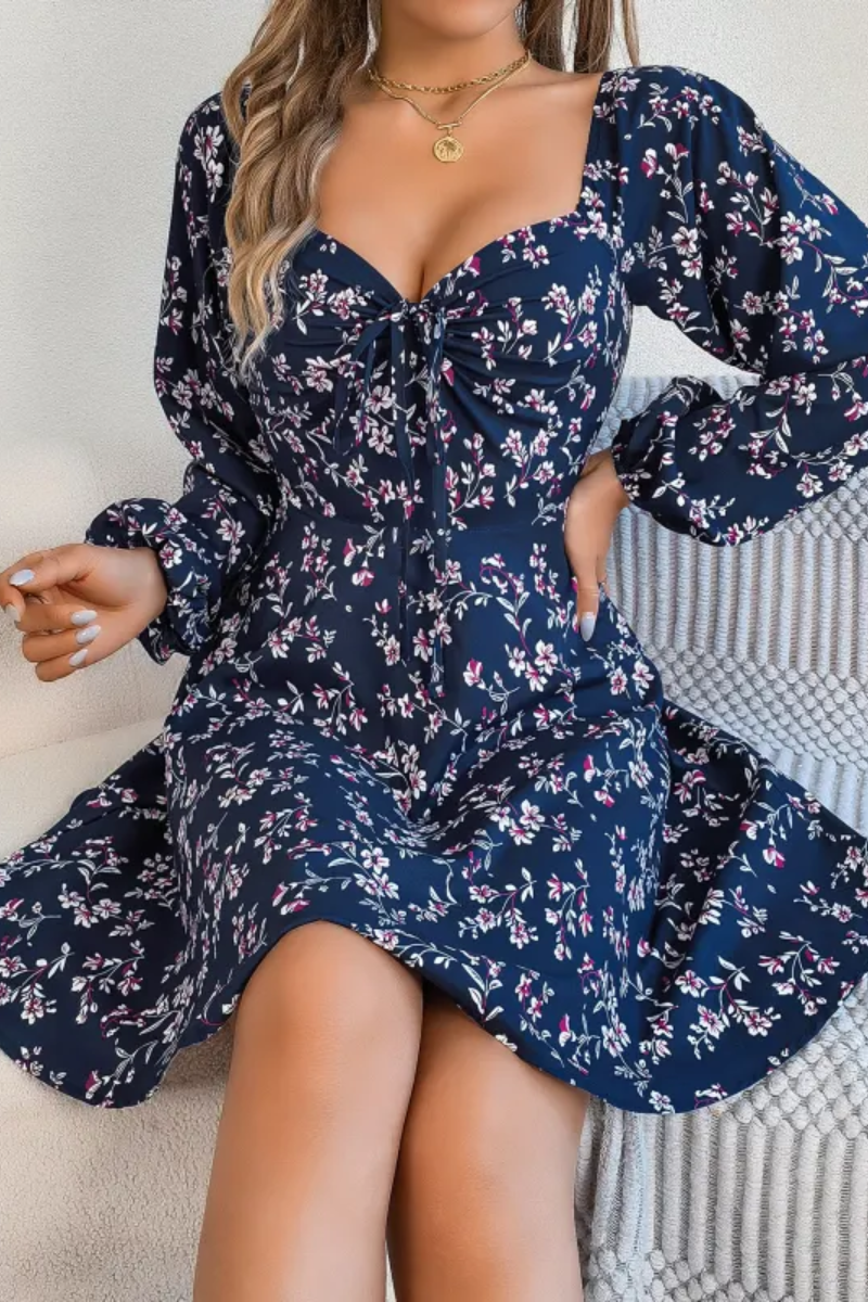 Fiona | Robe trapèze fleurie pour femme