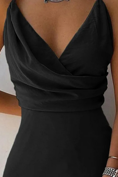 Lana | Robe à bretelles et col en V pour femme
