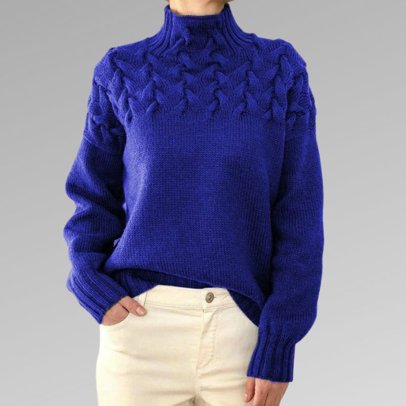Mabel™ - Élégant pull-over en maille torsadée