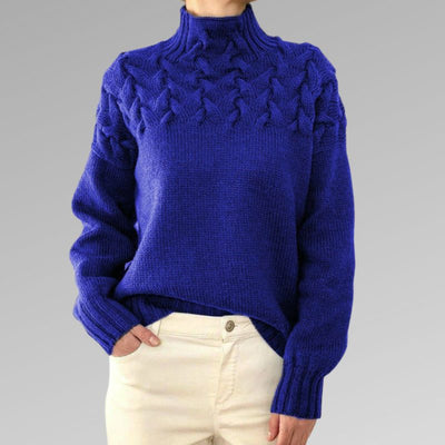 Mabel™ - Élégant pull-over en maille torsadée