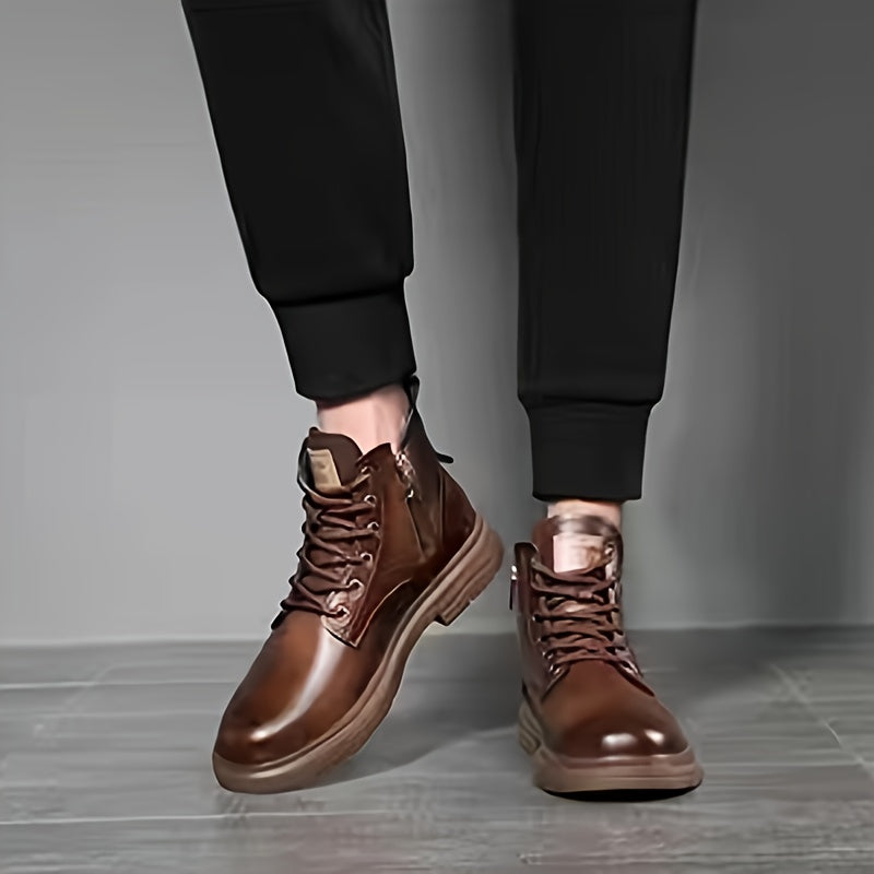 Bottes Lacées à Fermeture Éclair