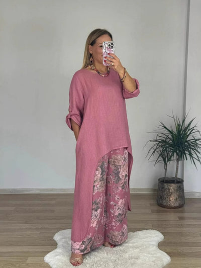 Chara™ | Ensemble composé d'un haut à manches longues et d'un pantalon imprimé