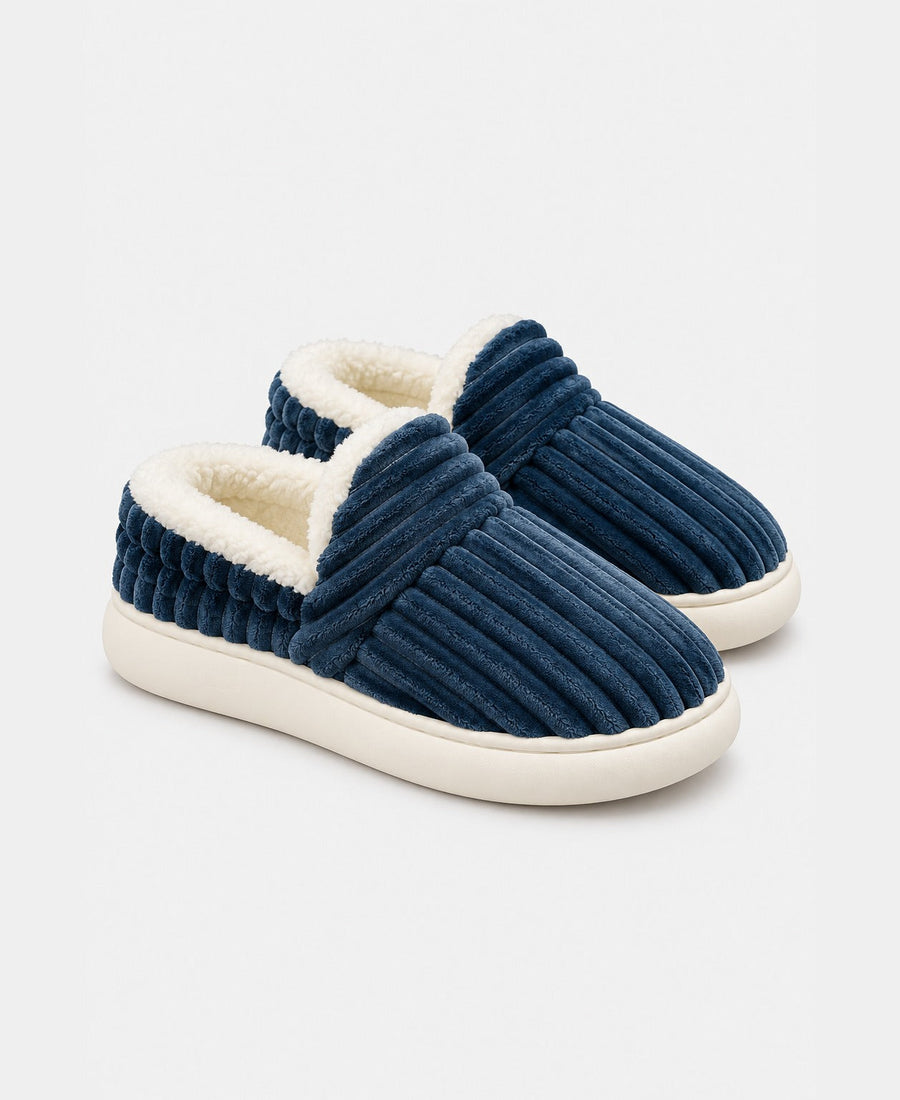 Chaussons mules douillets — semelle antidérapante