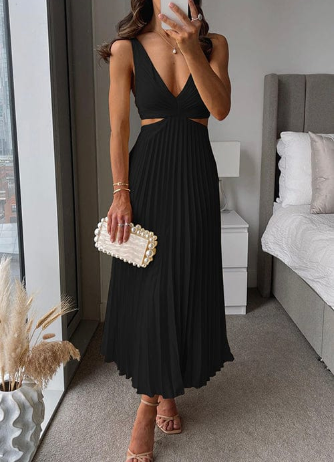 Yolande  | Robe de Soirée Dos Nu Pour Femme | Maxi
