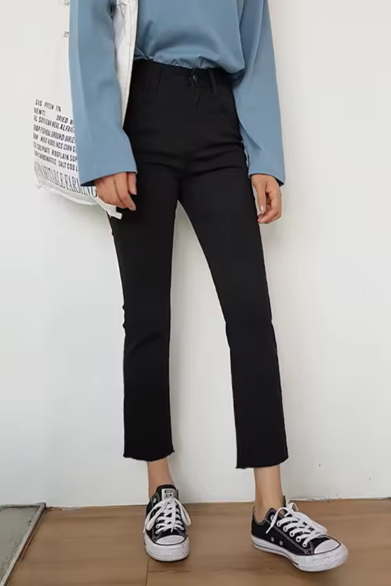 Lila | Jean droit bleu clair pour femme