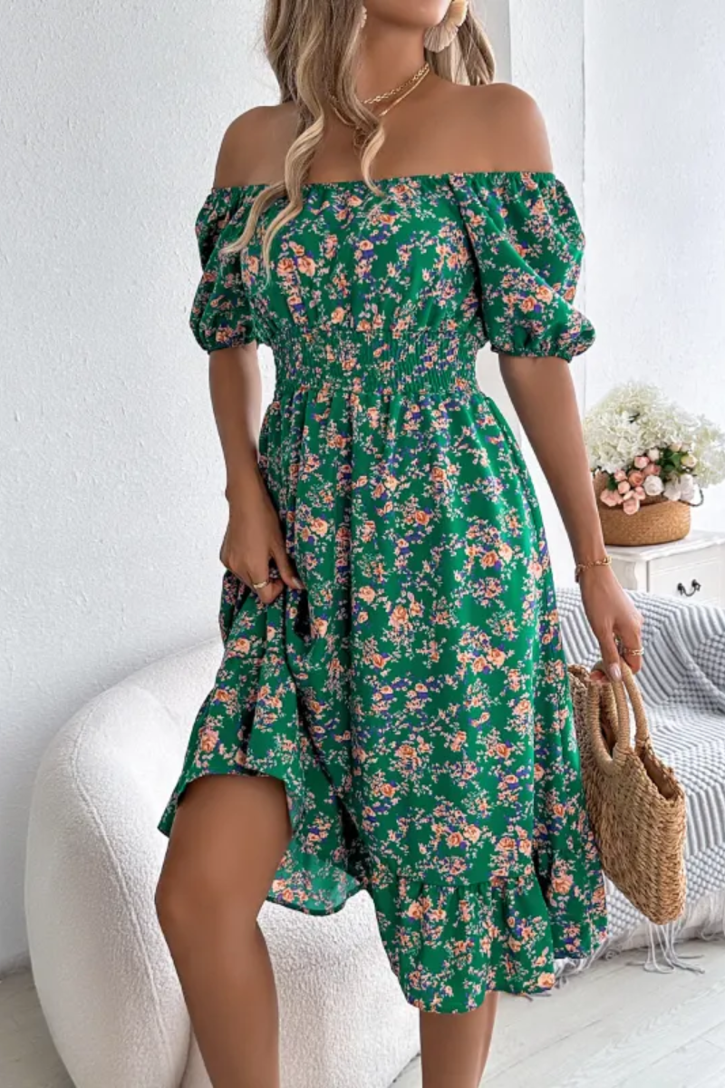 Lila | Robe à volants fleurie pour femme
