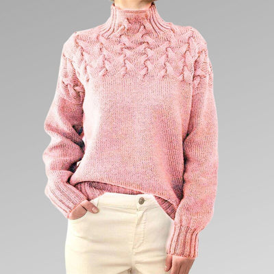 Mabel™ - Élégant pull-over en maille torsadée