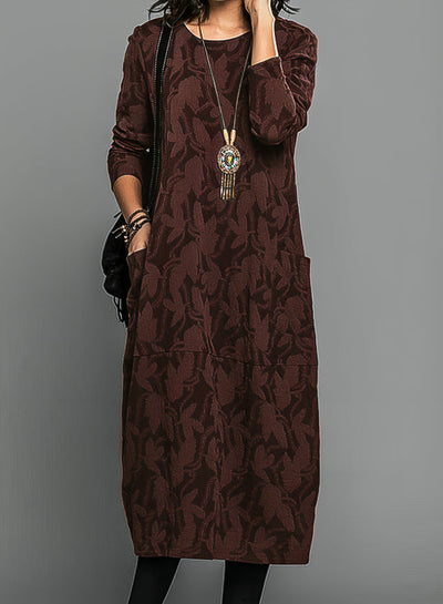 Velinna™ | Robe d'hiver décontractée à col rond