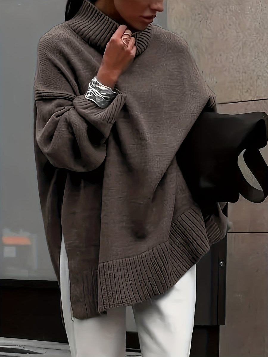 Pull Col Montant Oversize Confort