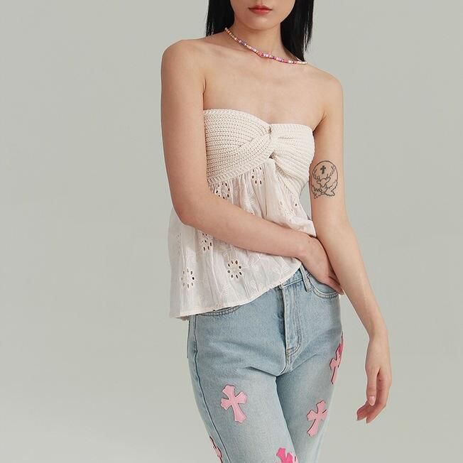 Kaina - Débardeur d'été chic sans manches et croisé pour femmes