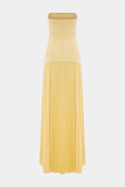 Deia Robe longue en maille à manches évasées
