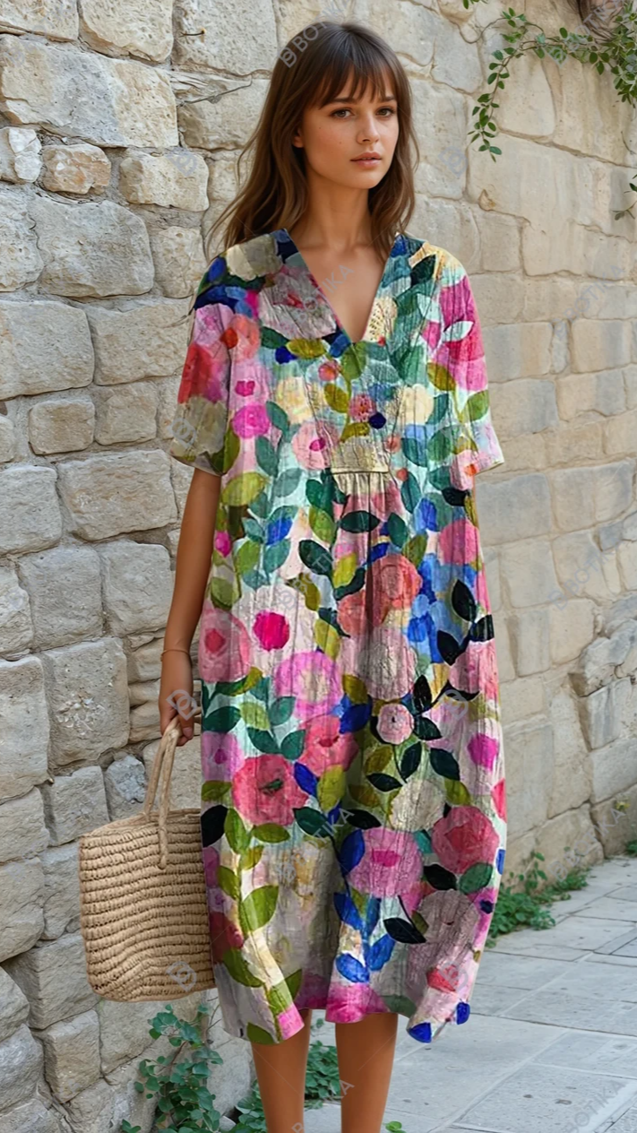 MARTINA™ - La robe florale éclatante du jardin de printemps pour femme