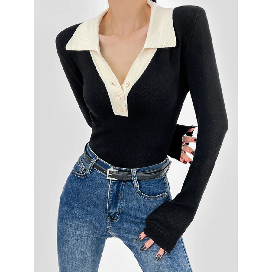 Chemise Alys — vue de face, coupe épurée et élégante