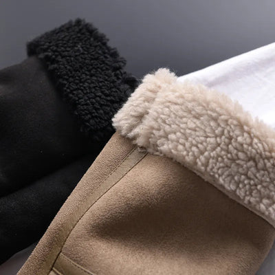Manteau d'hiver en daim Olivia - Chaud et élégant