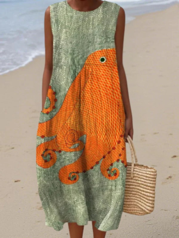 Tess | Midi Ocean-Inspired Robe