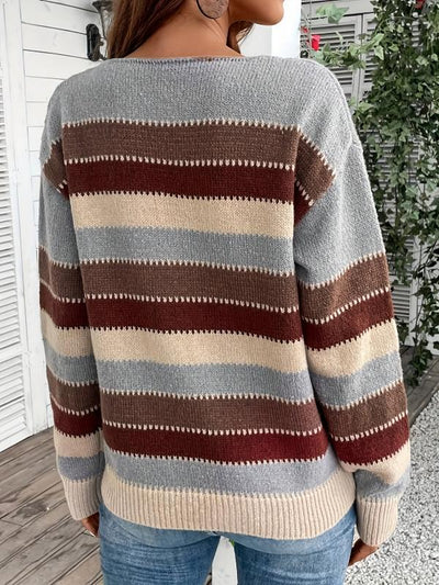 Lunira™ | Pull en maille rayée
