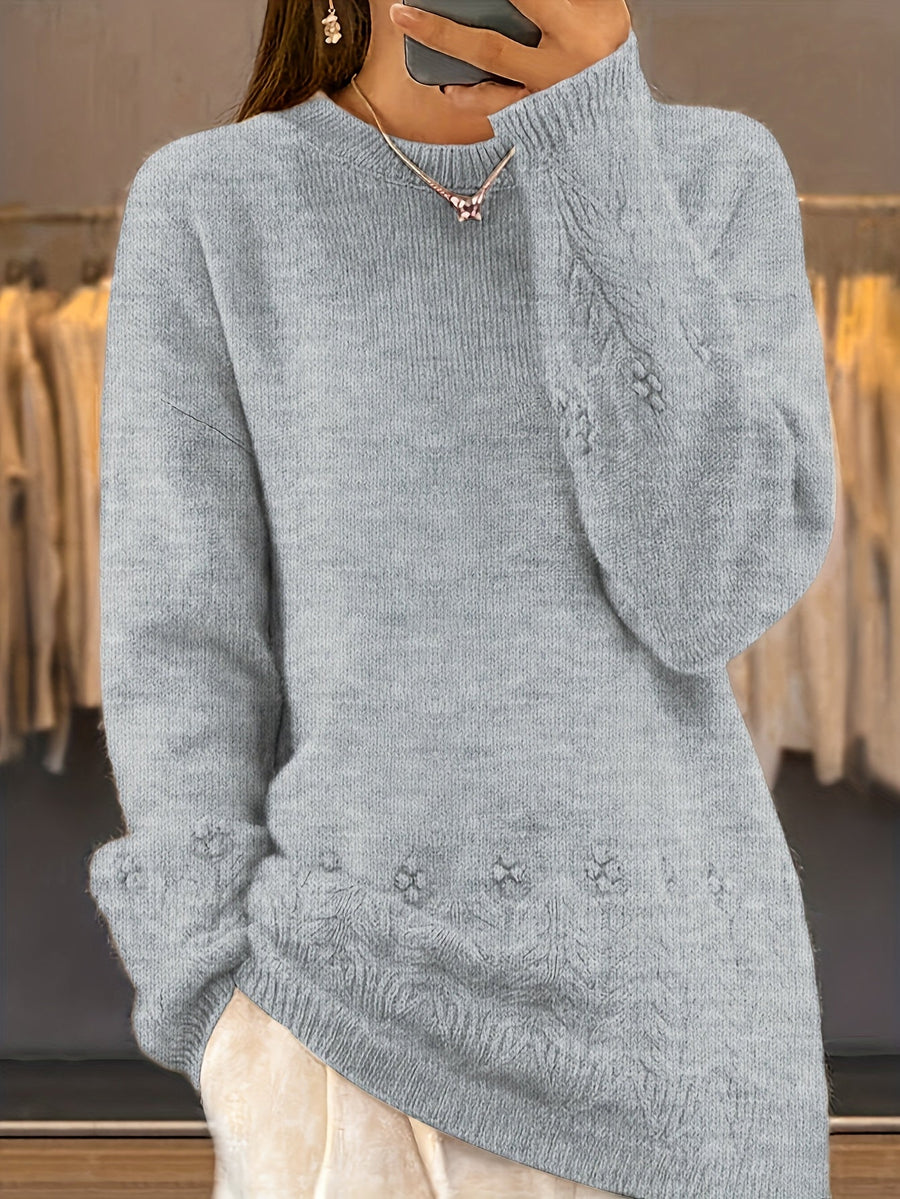 Pull Col Rond Ample Confort Hiver