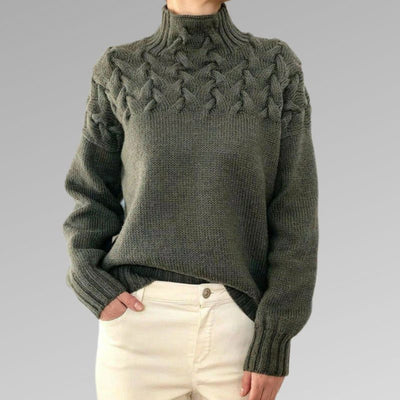 Mabel™ - Élégant pull-over en maille torsadée