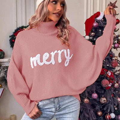 Cindy | Col roulé festif et chaud pour femmes pour Noël