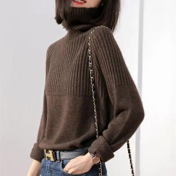 Pull Col Montant Minimaliste et Intemporel
