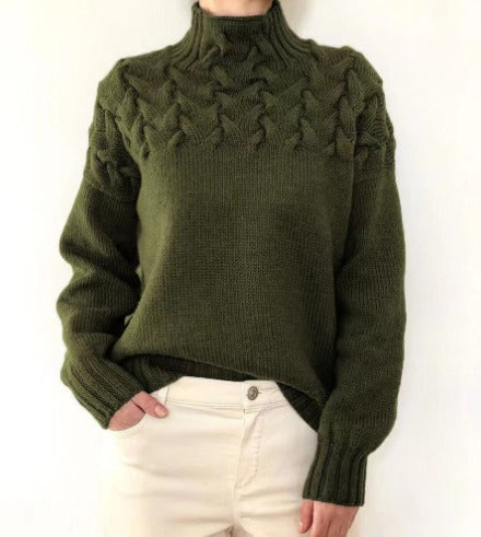 Mabel™ - Élégant pull-over en maille torsadée