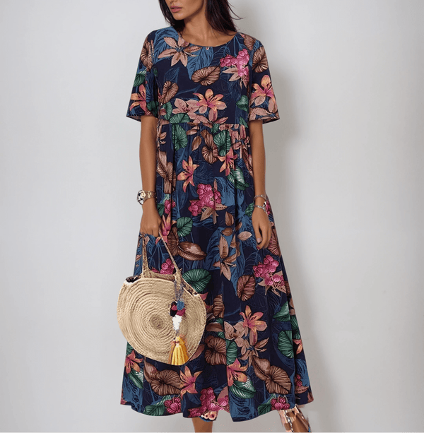 Robe Florale Estivale - Élégance Intemporelle