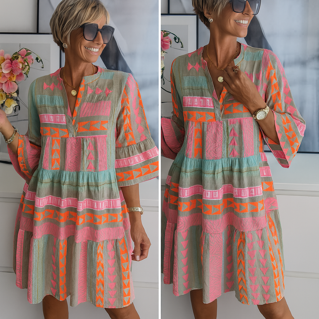 Stacey - robe d'été brodée