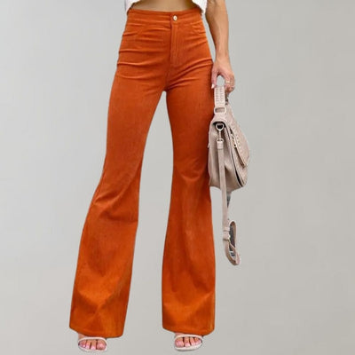 Abel - Pantaloons en velours côtelé évasé chic pour un look à la pointe de la mode