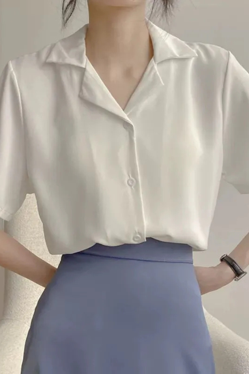 Ailani | Chemise en mousseline blanche pour femmes