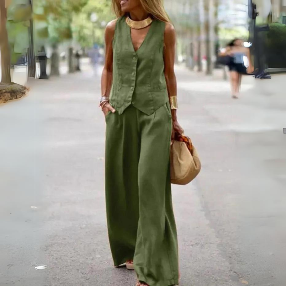 Ave - Ensemble élégant pour femmes - Top et pantalon
