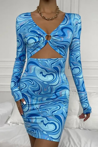 Aven | Robe décontractée ajustée et évasée