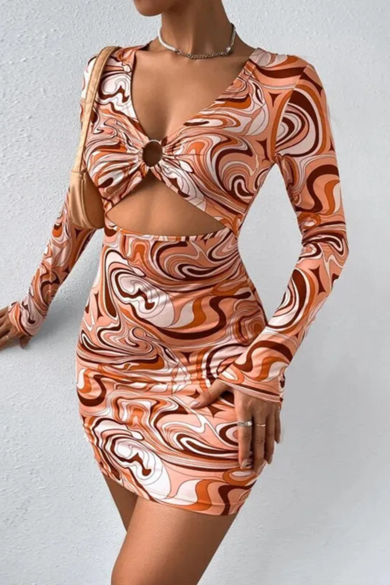 Aven | Robe décontractée ajustée et évasée