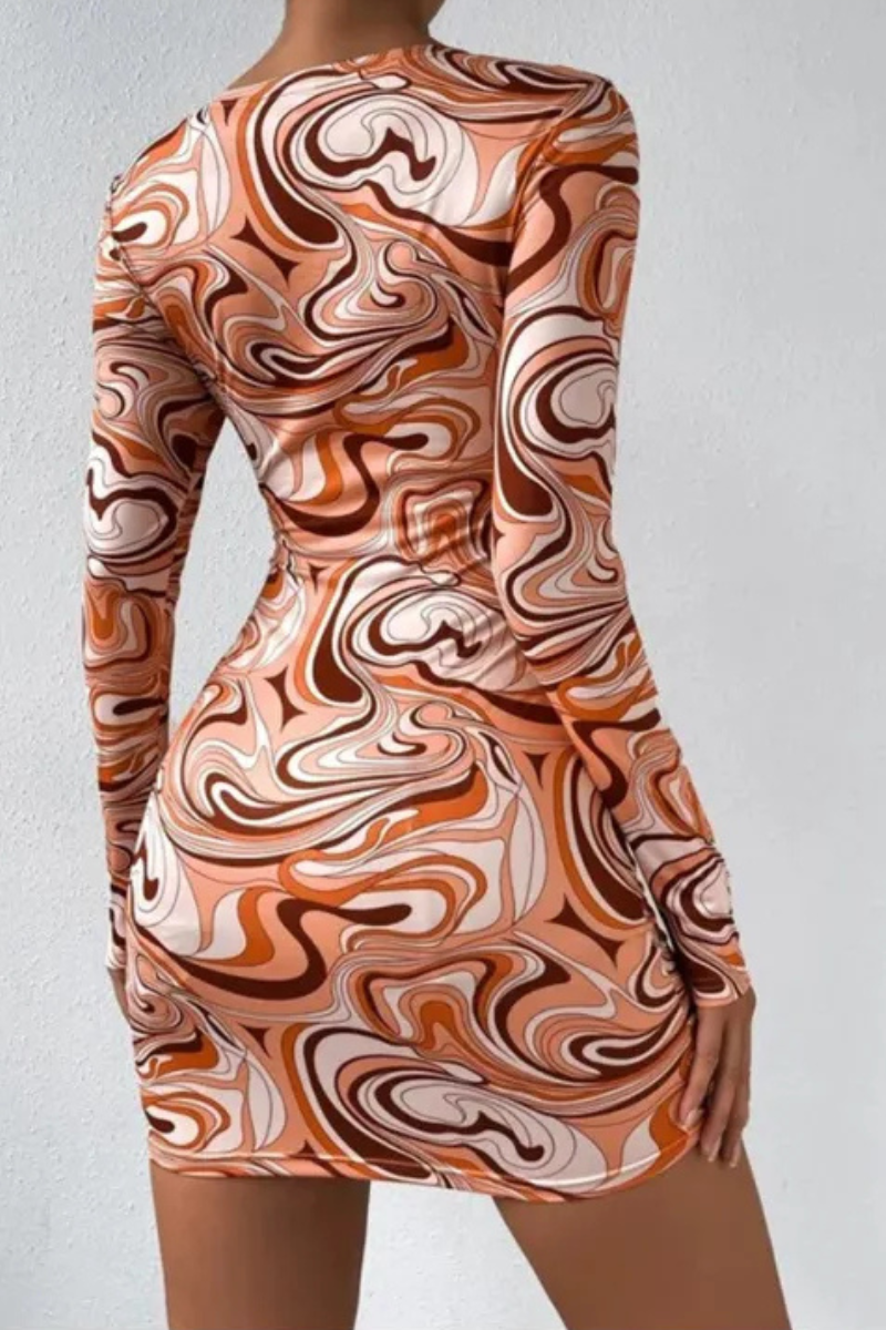 Aven | Robe décontractée ajustée et évasée