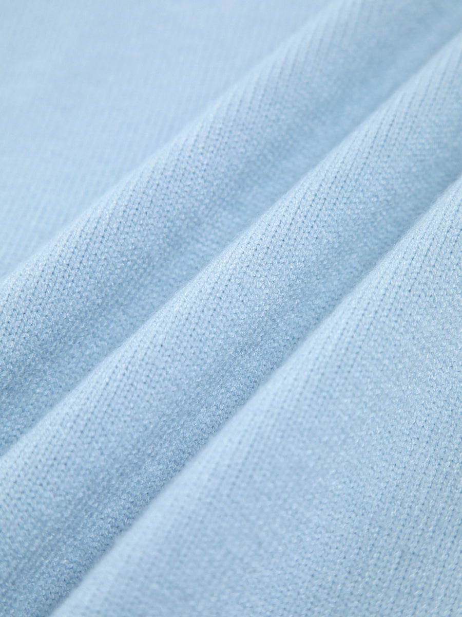 Pull Col Montant Oversize Côtelé