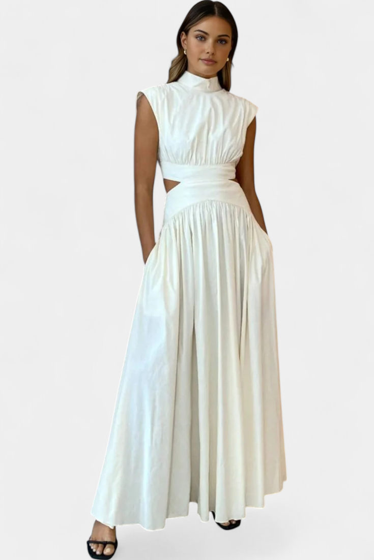 Jocelyn Ensemble long minimaliste avec encolure haute et ouverture latérale