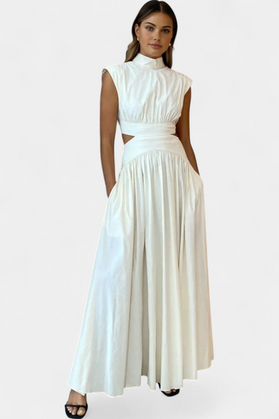 Jocelyn Ensemble long minimaliste avec encolure haute et ouverture latérale