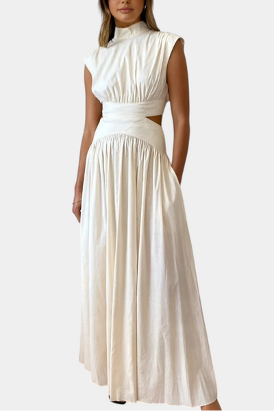 Jocelyn Ensemble long minimaliste avec encolure haute et ouverture latérale