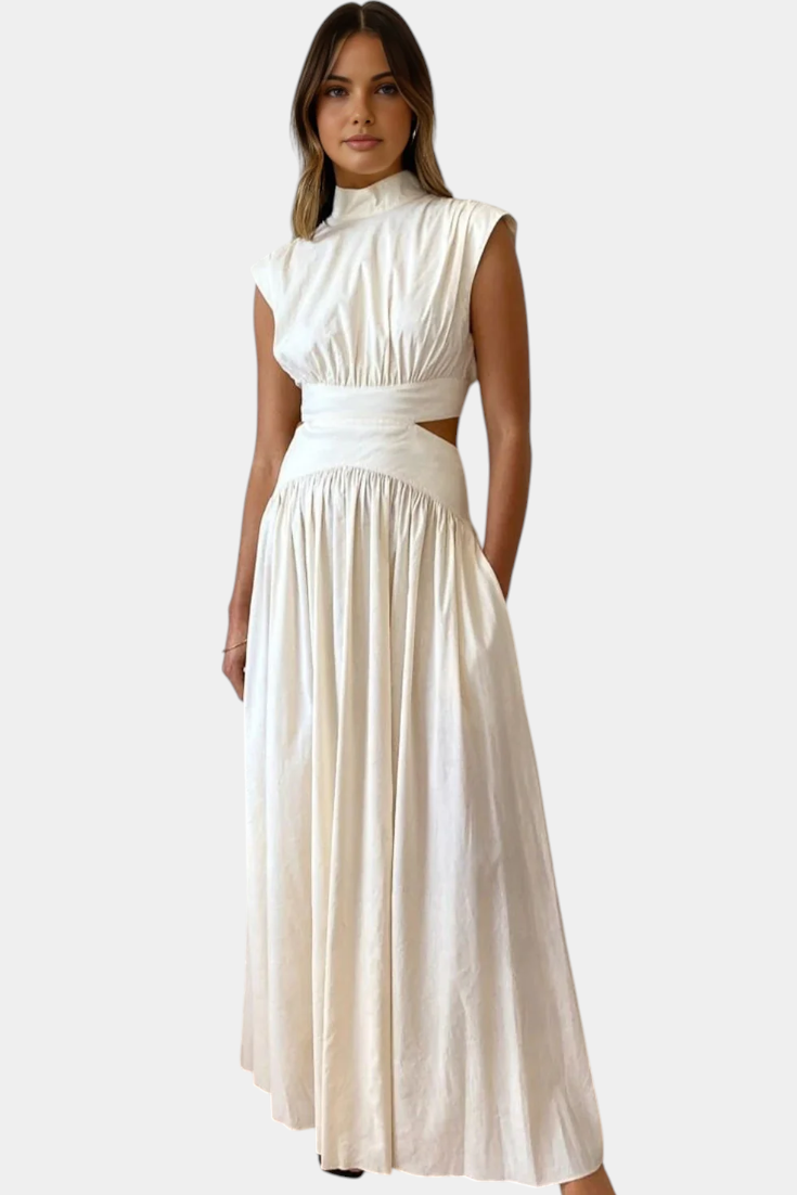 Jocelyn Ensemble long minimaliste avec encolure haute et ouverture latérale