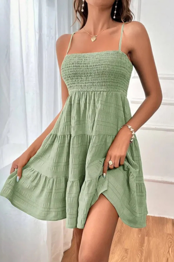 Belle | Robe d'été plissée à bretelles