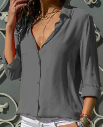 Tina - Blouse en mousseline pour femmes fortes