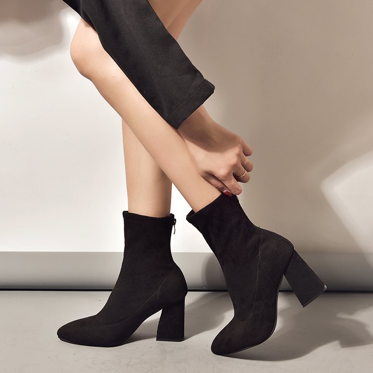 Bottines Chelsea à Talon Bloc