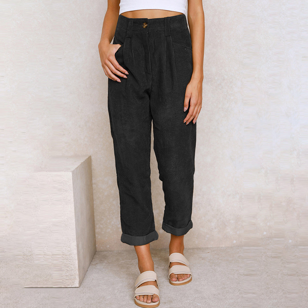 Pantalons taille haute pour femmes