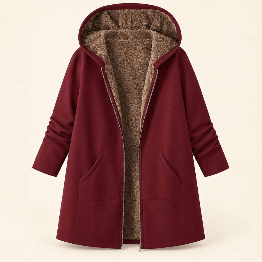 Manteau Capuche Doublé Douillet