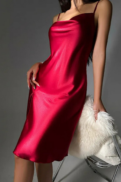 Brienne | Chemise de nuit sexy en soie fendue