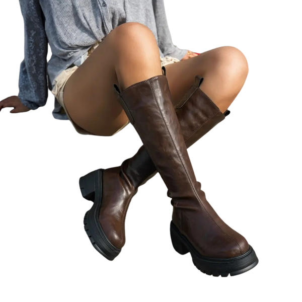 Bottes Hautes Chaudes à Doublure Confortable