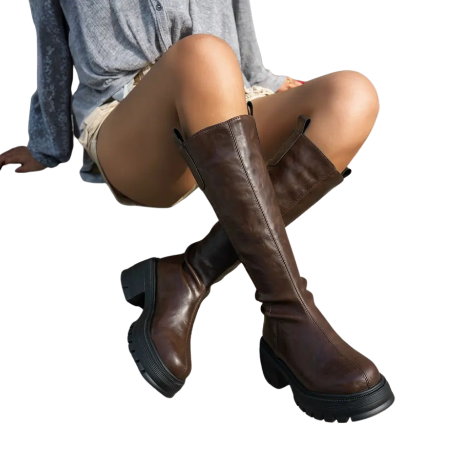 Bottes Hautes Chaudes à Doublure Confortable