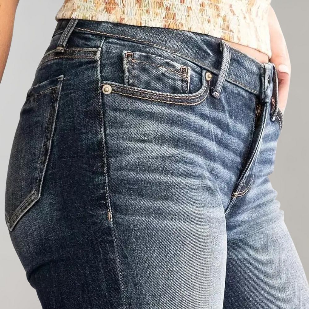 Pantalon évasé stylé avec doubles boutons - ANNEMARI