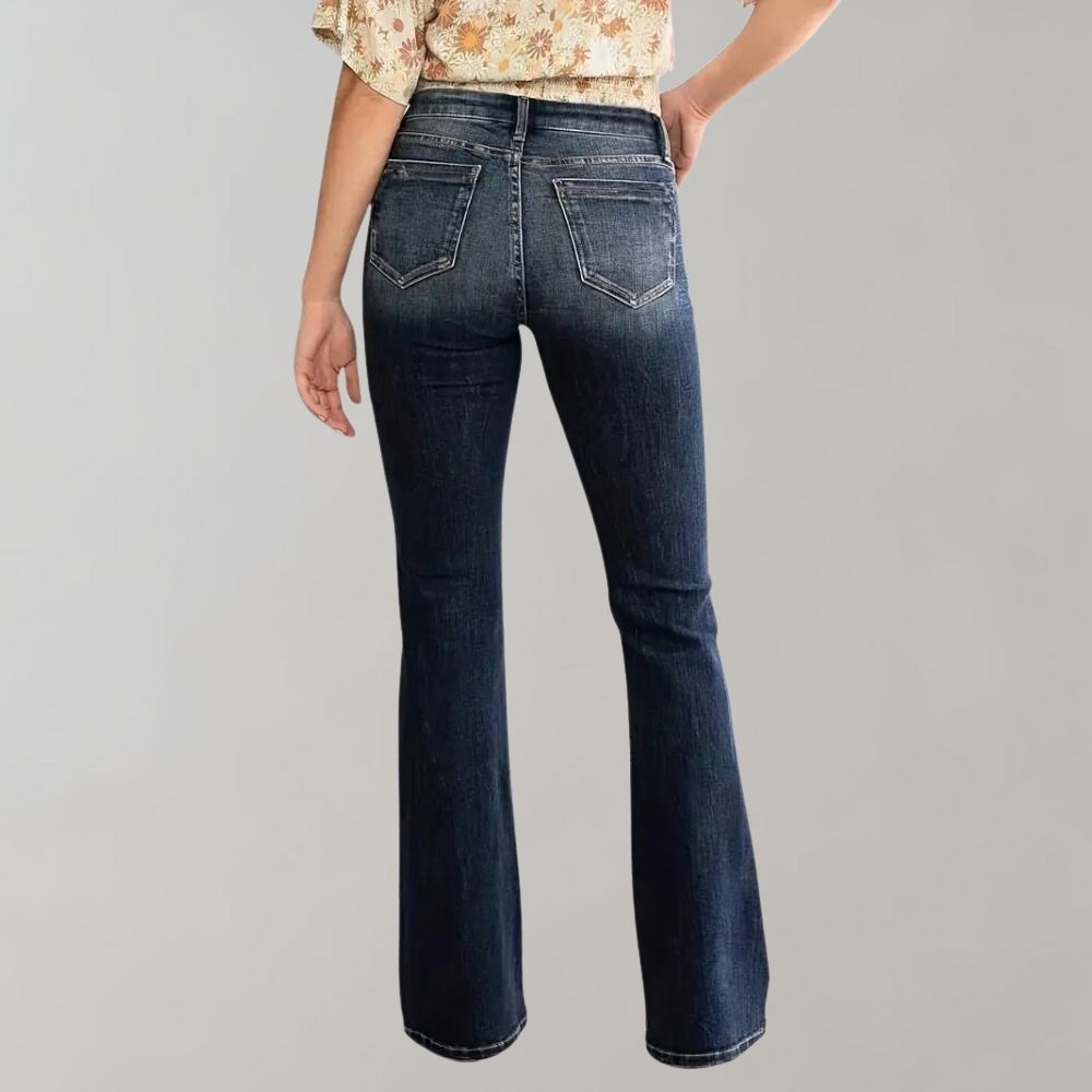 Pantalon évasé stylé avec doubles boutons - ANNEMARI